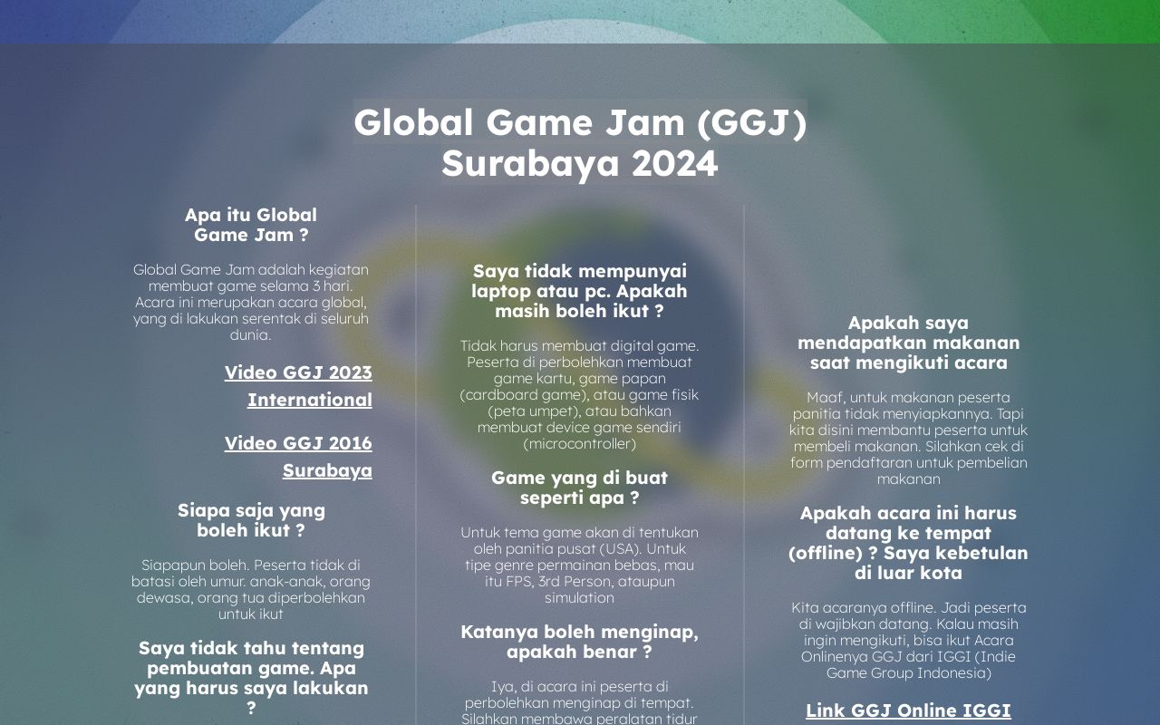 Global Game Jam 2024 Surabaya